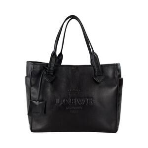 Loewe Black Leather Tote Bag